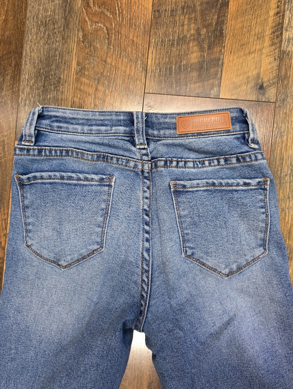 Rock & Roll Denim Mid Rise Trouser JeansSize 26/32 - Picture 5 of 5